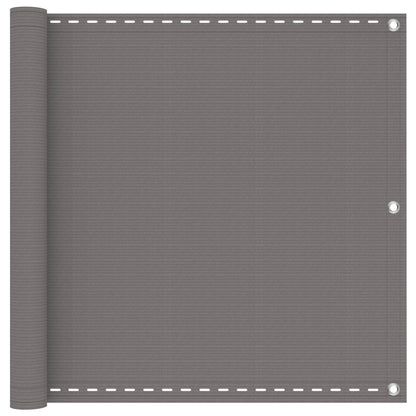 Schermo da balcone Rettangolare 120 x 500 cm HDPE e alluminio