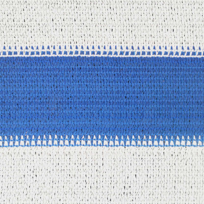 Telo Ombra Rettangolare 3/4 x 3 m HDPE Blu e Bianco