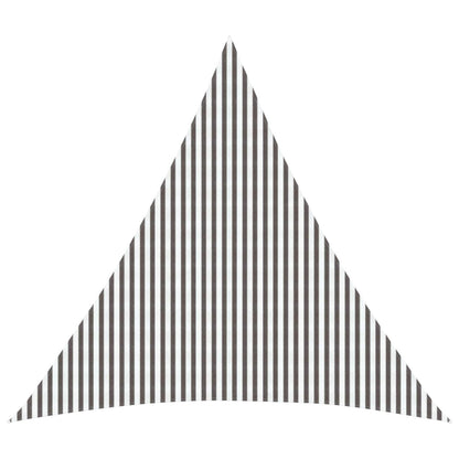 Telo Ombra 6 x 6 x 6 m HDPE Triangolare Grigio chiaro e bianco | homemem39
