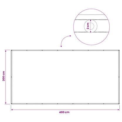Schermo di Privacy per Balcone 200 x 400 cm | homemem39
