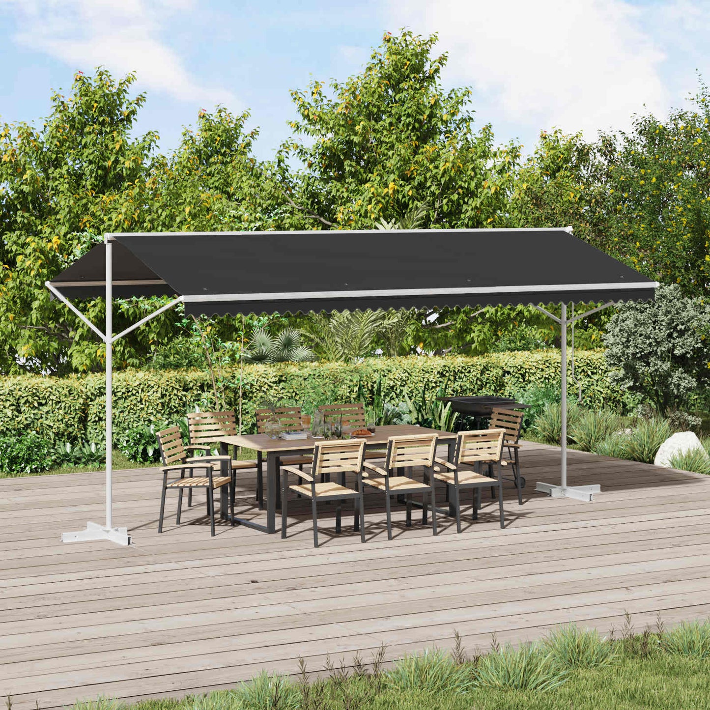 Tenda autoportante Antracite 5 x 3 m Poliestere
