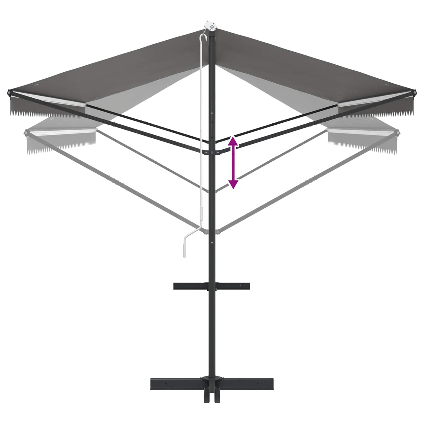 Tenda autoportante Grigio 5 x 3 m Poliestere