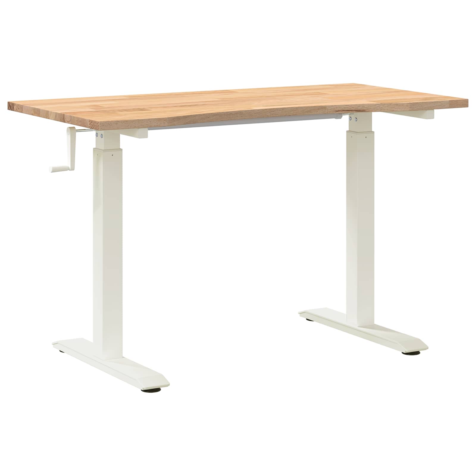 Scrivania con archiviazione Bianco e Naturale 120 x 60 cm | homemem39