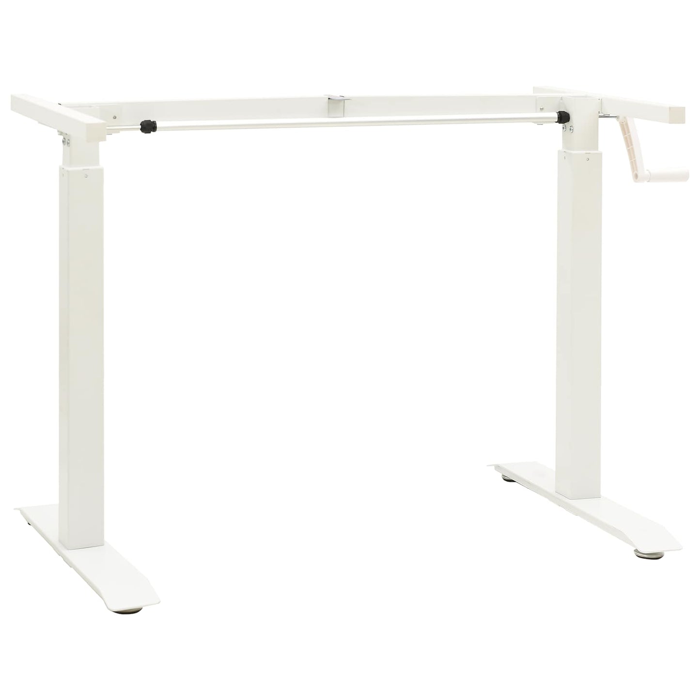 Scrivania con archiviazione Bianco e Naturale 120 x 60 cm