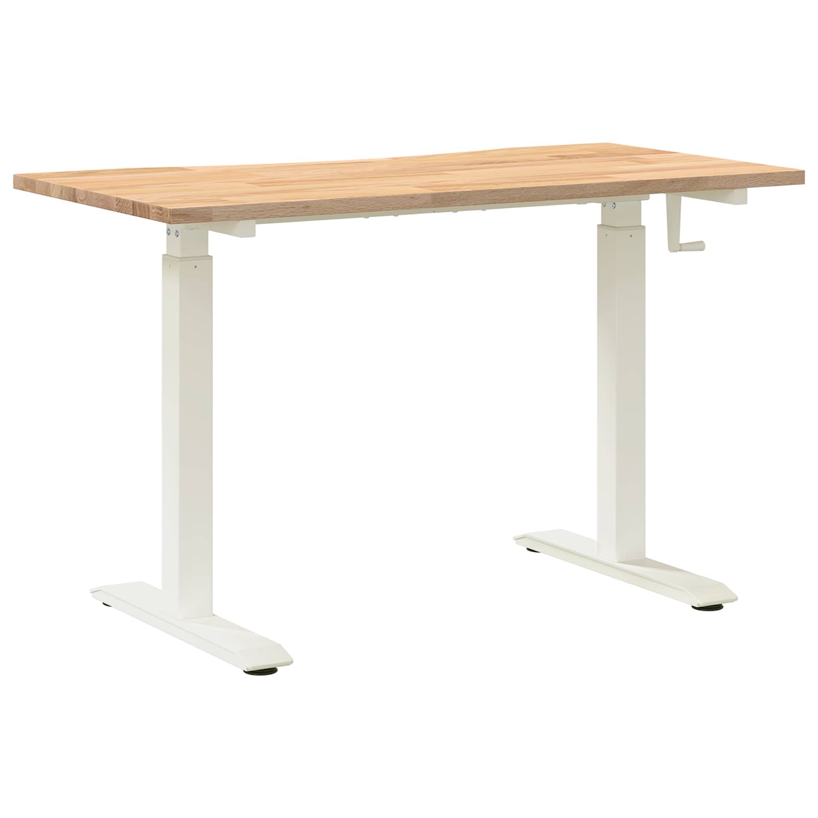 Scrivania con archiviazione Bianco e Naturale 120 x 60 cm | homemem39