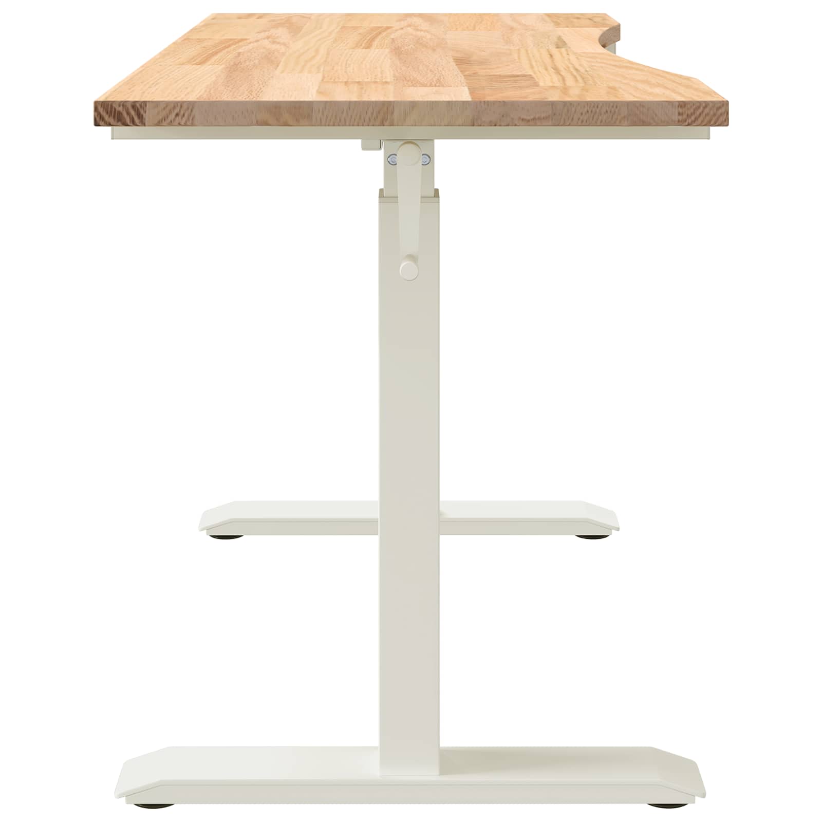 Scrivania con archiviazione Bianco e Naturale 120 x 60 cm | homemem39
