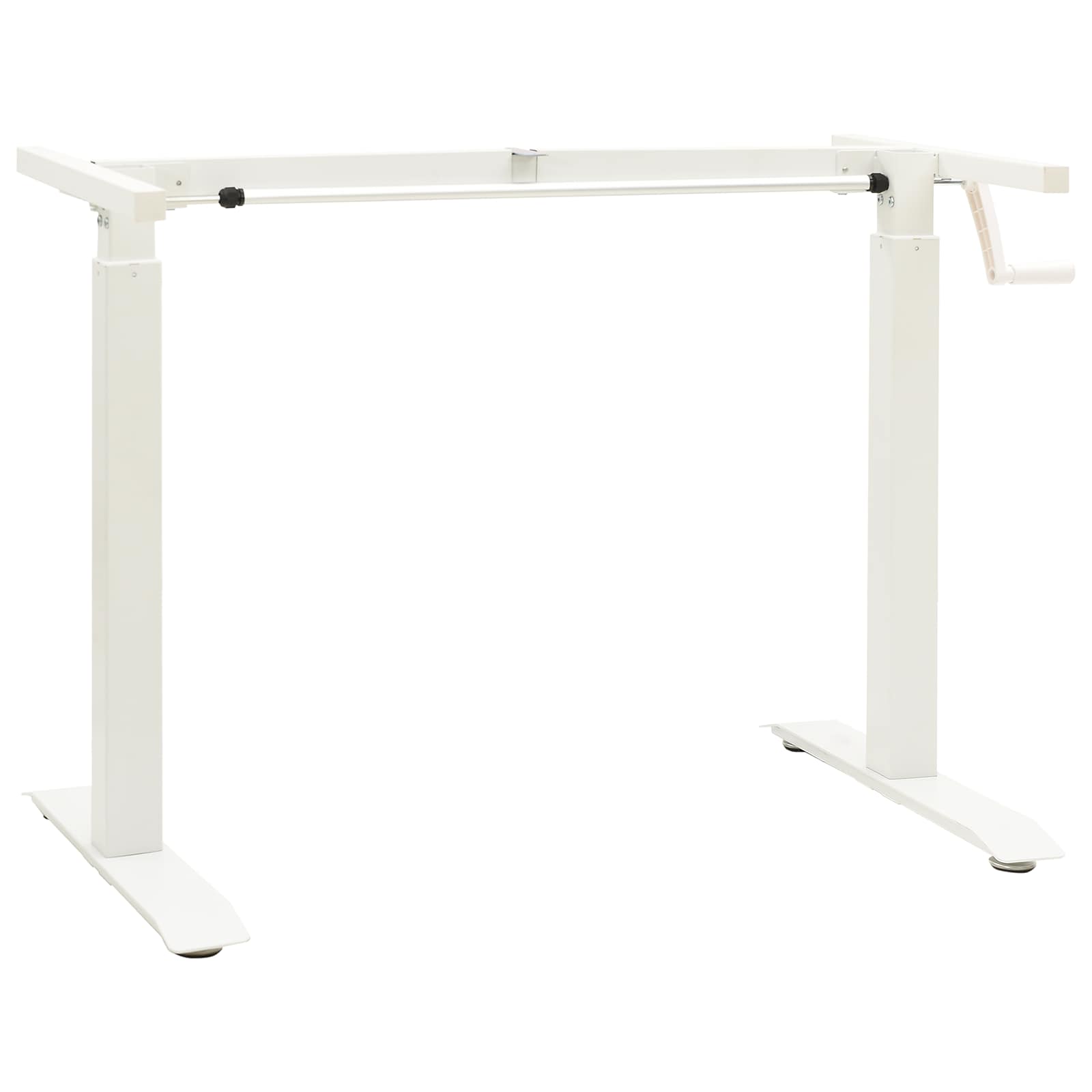 Scrivania con archiviazione Bianco e Naturale 140 x 60 cm | homemem39