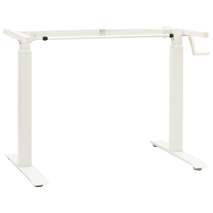 Scrivania con archiviazione Bianco e Naturale 140 x 60 cm