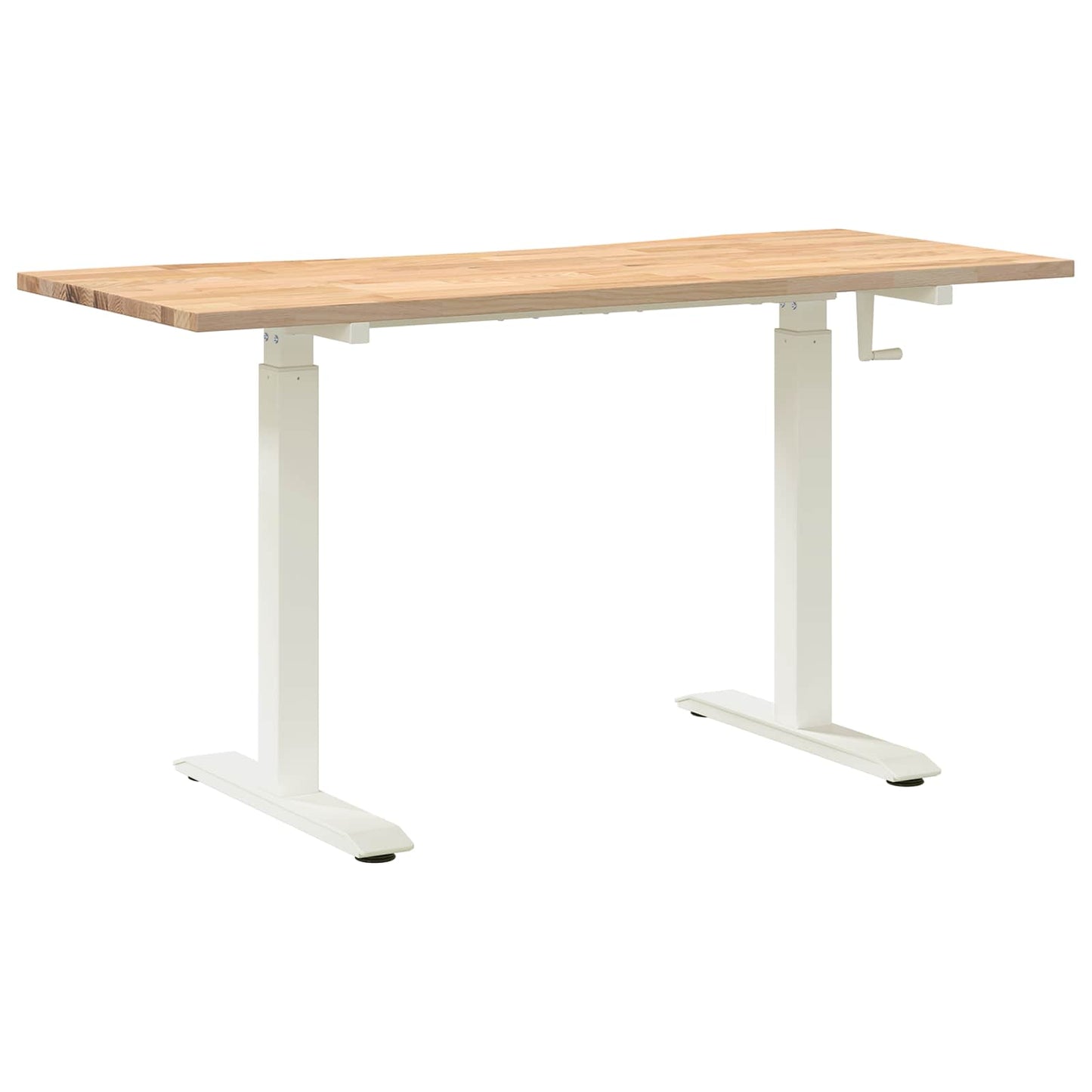 Scrivania con archiviazione Bianco e Naturale 140 x 60 cm | homemem39