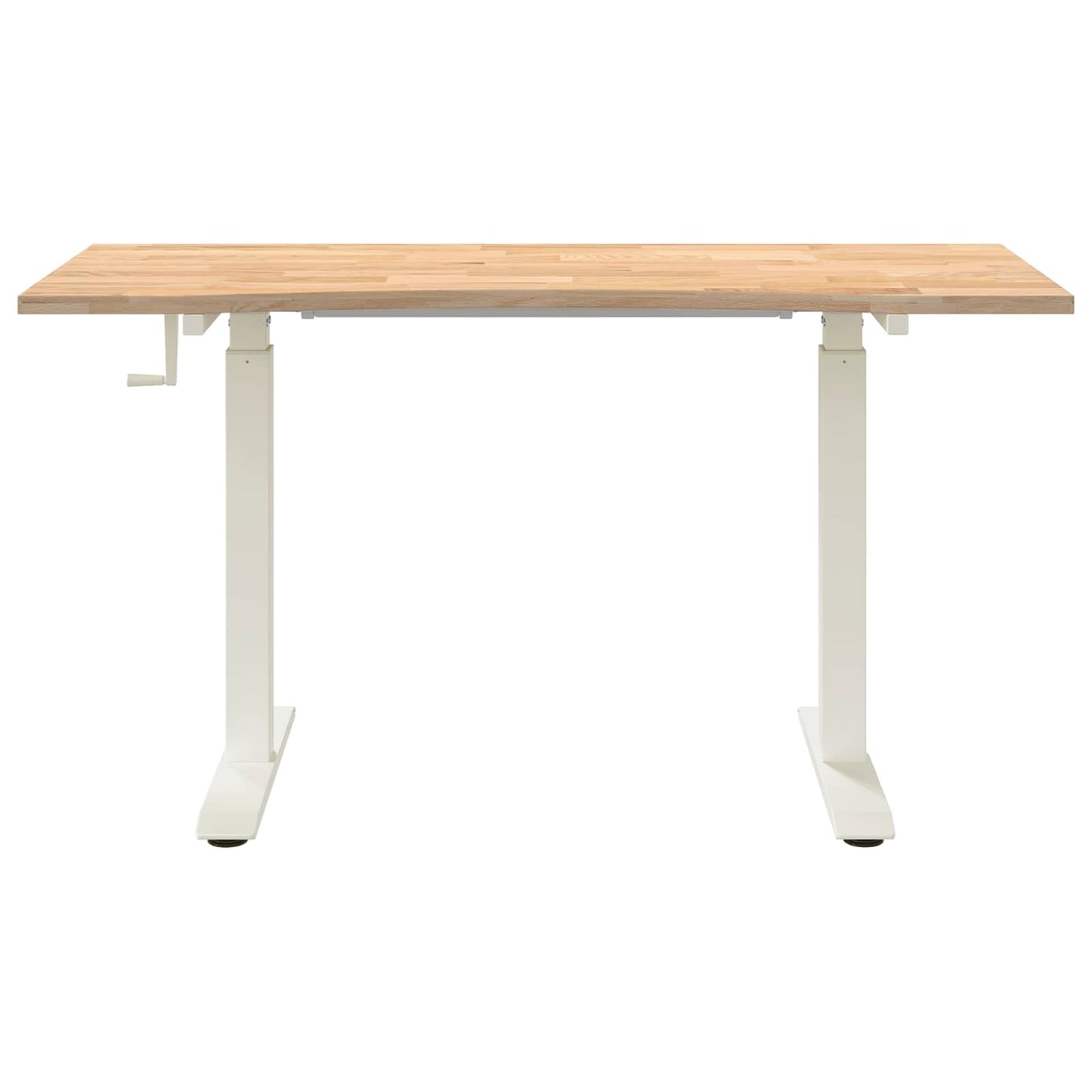 Scrivania con archiviazione Bianco e Naturale 140 x 60 cm | homemem39