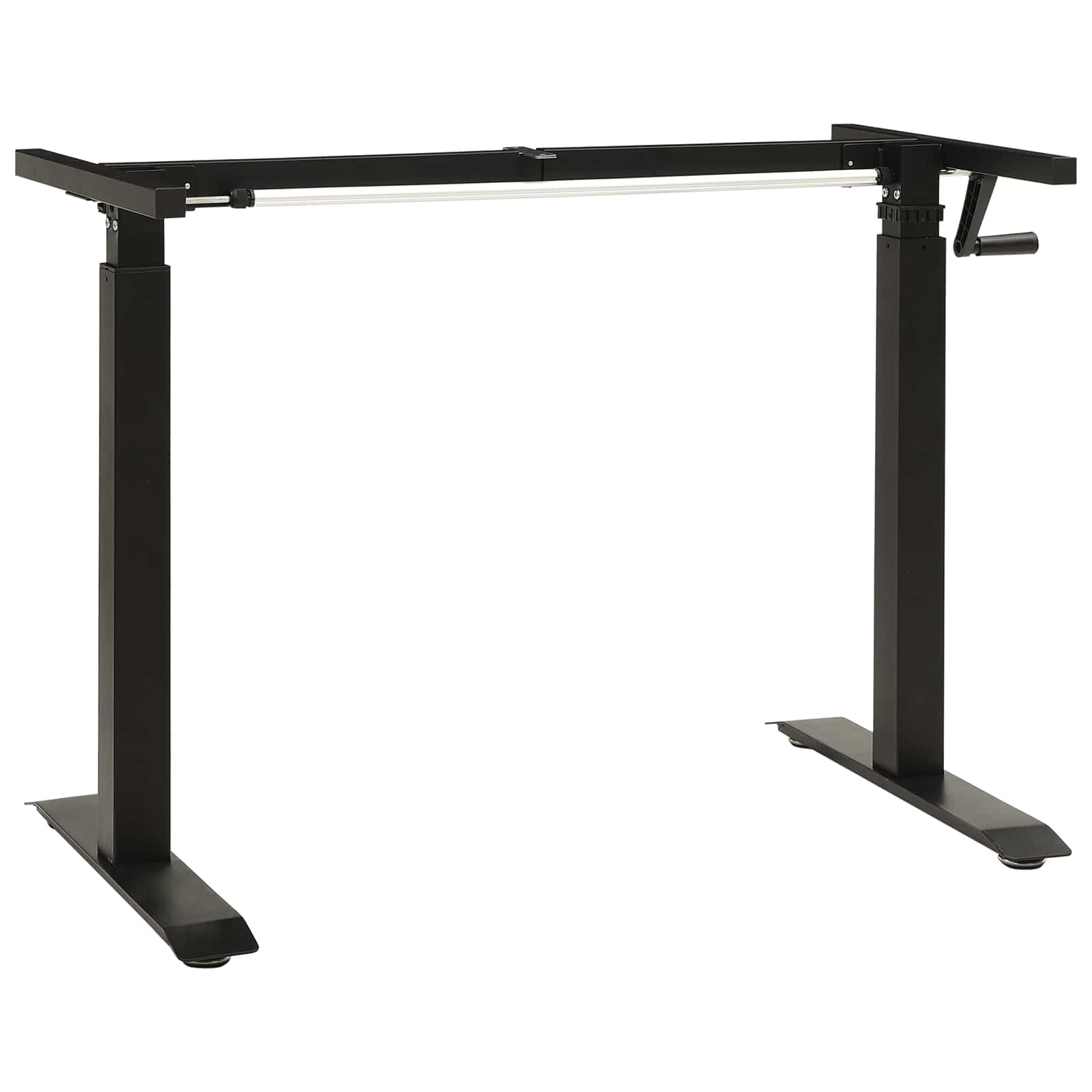 Scrivania Nero e naturale 120 x 60 cm Legno di Quercia Massello | homemem39