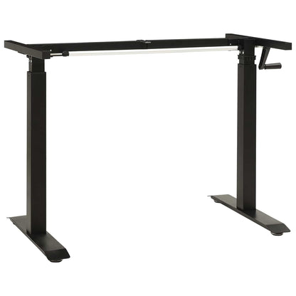 Scrivania Nero e naturale 120 x 60 cm Legno di Quercia Massello | homemem39