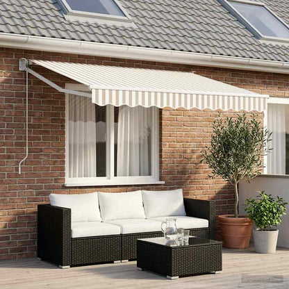 Tenda retrattile Grigio chiaro e bianco 3,5 x 2,5 m | homemem39
