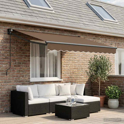 Tenda retrattile Tortora 3,5 x 2,5 m | homemem39