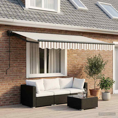 Tenda retrattile Grigio chiaro e bianco 3 x 2,5 m | homemem39