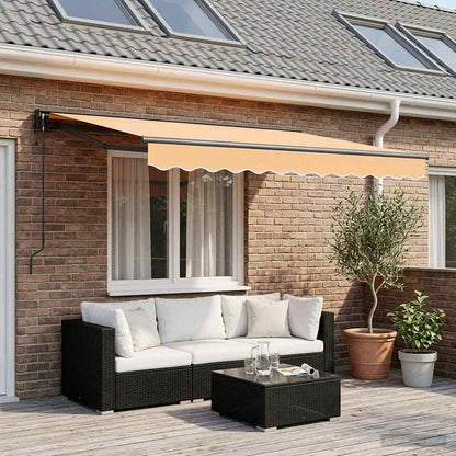 Tenda retrattile Sabbia 3,5 x 2,5 m Poliestere e Alluminio