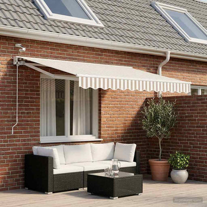 Tettuccio Elettrico Retrattile Grigio chiaro e bianco 2,5 x 2 m | homemem39