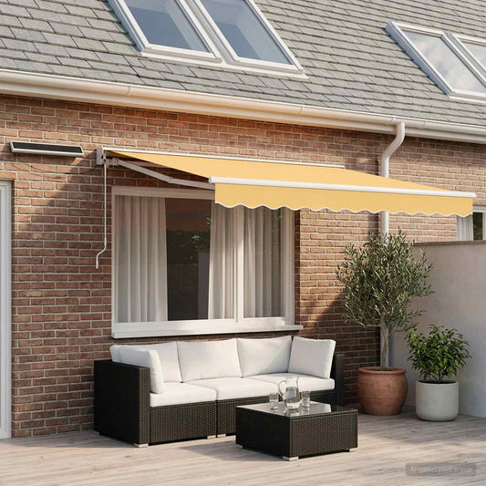 Tettuccio Elettrico Retrattile Sabbia 2,5 x 2 m - homemem39