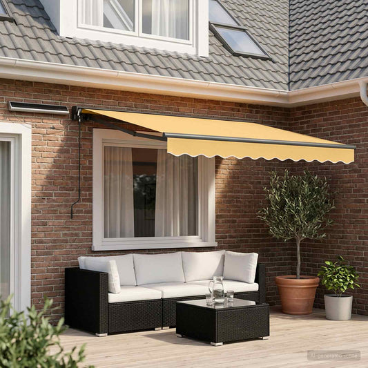 Tettuccio Elettrico Retrattile Sabbia 2,5 x 2 m - homemem39
