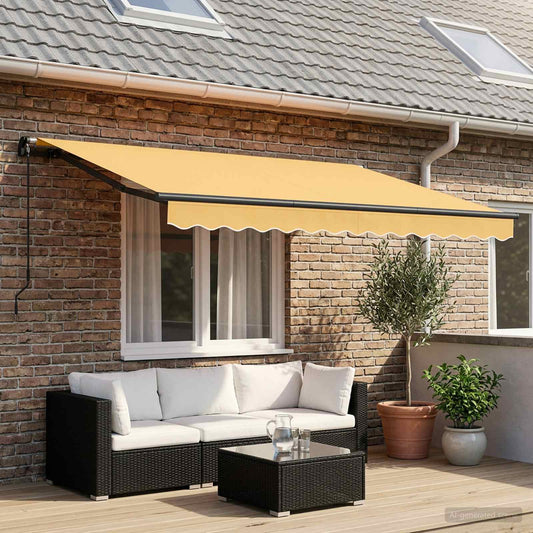 Tenda retrattile Sabbia 2,5 x 2 m Tessuto - homemem39
