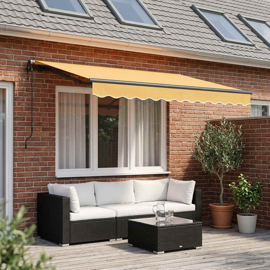 Tenda retrattile Sabbia 2,5 x 2 m Tessuto - homemem39