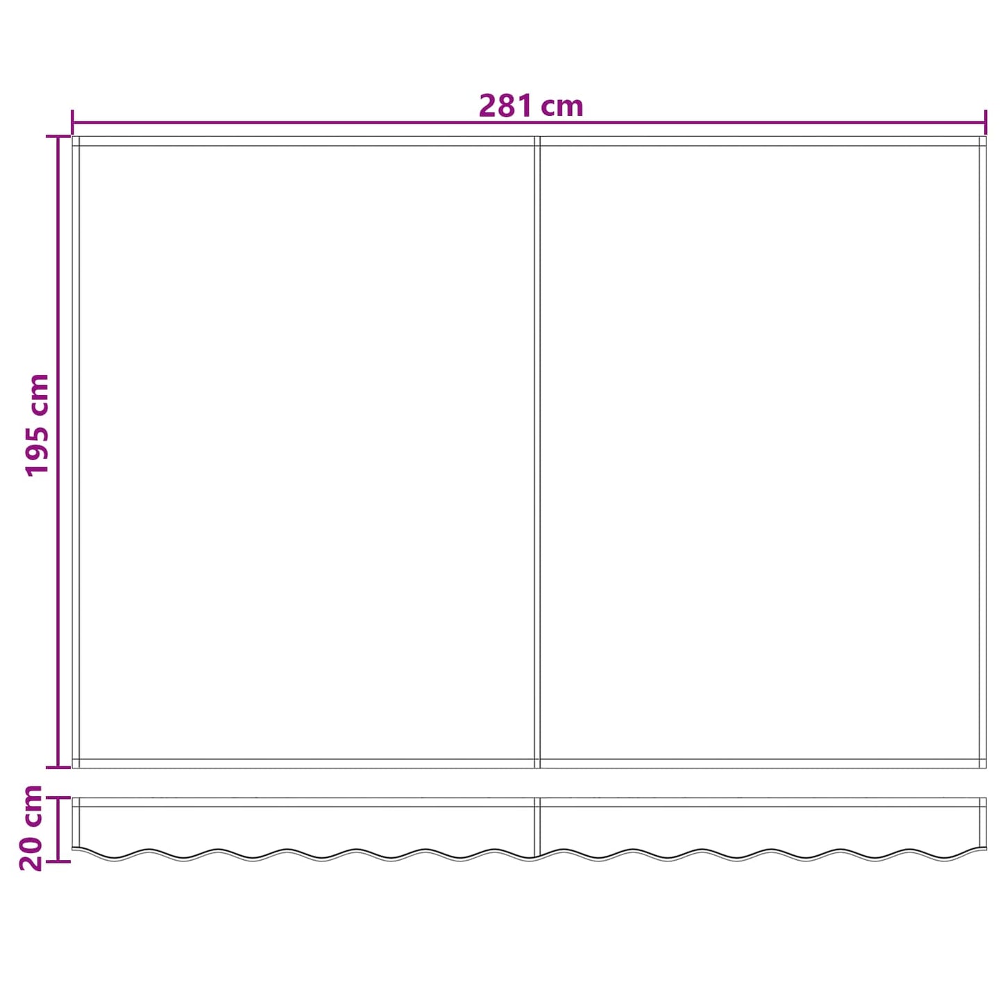 Tenda retrattile Tortora 3 x 2 m Poliestere e Alluminio | homemem39