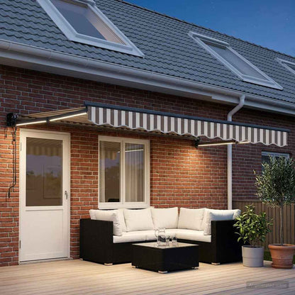 Tettuccio Elettrico Retrattile Grigio chiaro e bianco | homemem39
