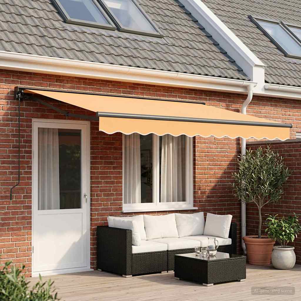 Tenda retrattile manuale Sabbia 4,5 × 3,5 m | homemem39