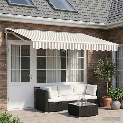 Tettuccio Elettrico Retrattile Grigio chiaro e bianco 5 × 3,5 m | homemem39