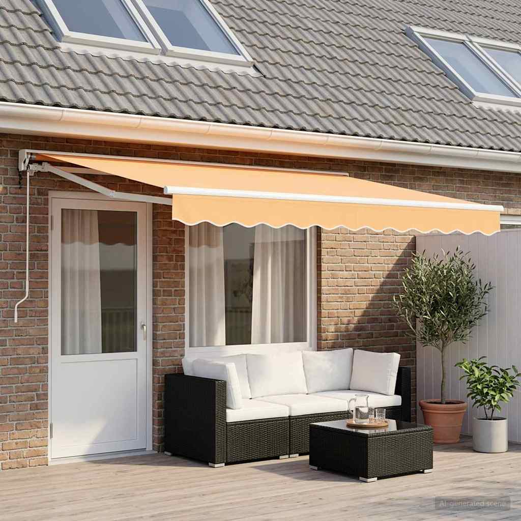 Tettuccio Elettrico Retrattile Sabbia 4,5 × 3 m | homemem39