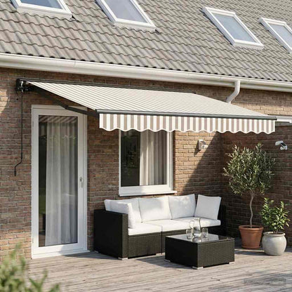 Tettuccio Elettrico Retrattile Grigio chiaro e bianco 5 x 3 m | homemem39