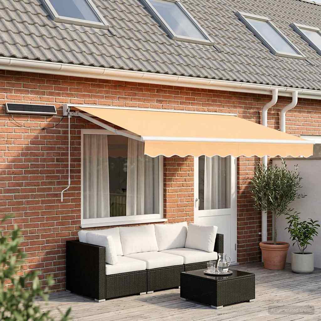 Tettuccio Elettrico Retrattile Sabbia 4 × 3,5 m | homemem39