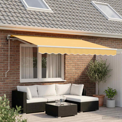 Tenda retrattile Sabbia 4 x 2 m Tessuto