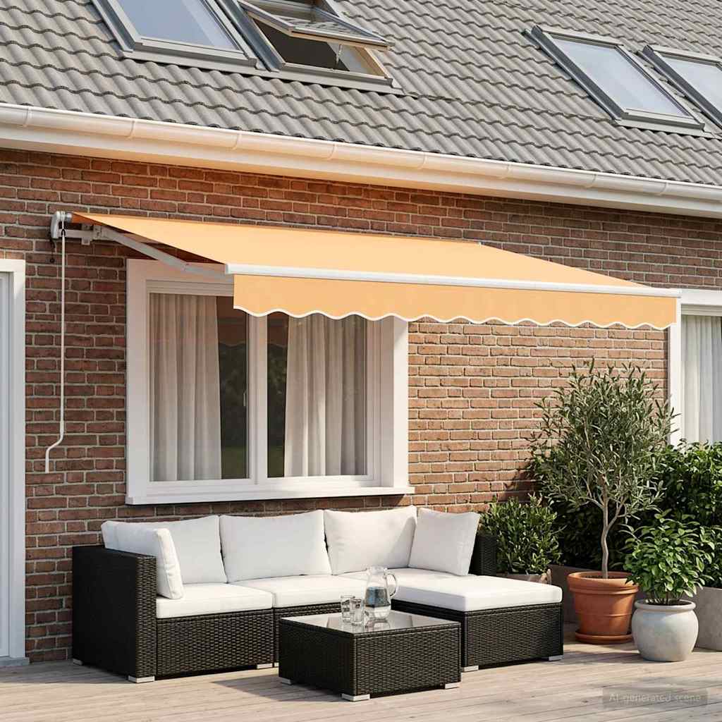 Tenda retrattile Sabbia 300 x 250 cm Poliestere | homemem39