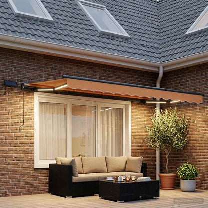 Tenda retrattile Sabbia 300 x 250 cm Tessuto e Alluminio | homemem39