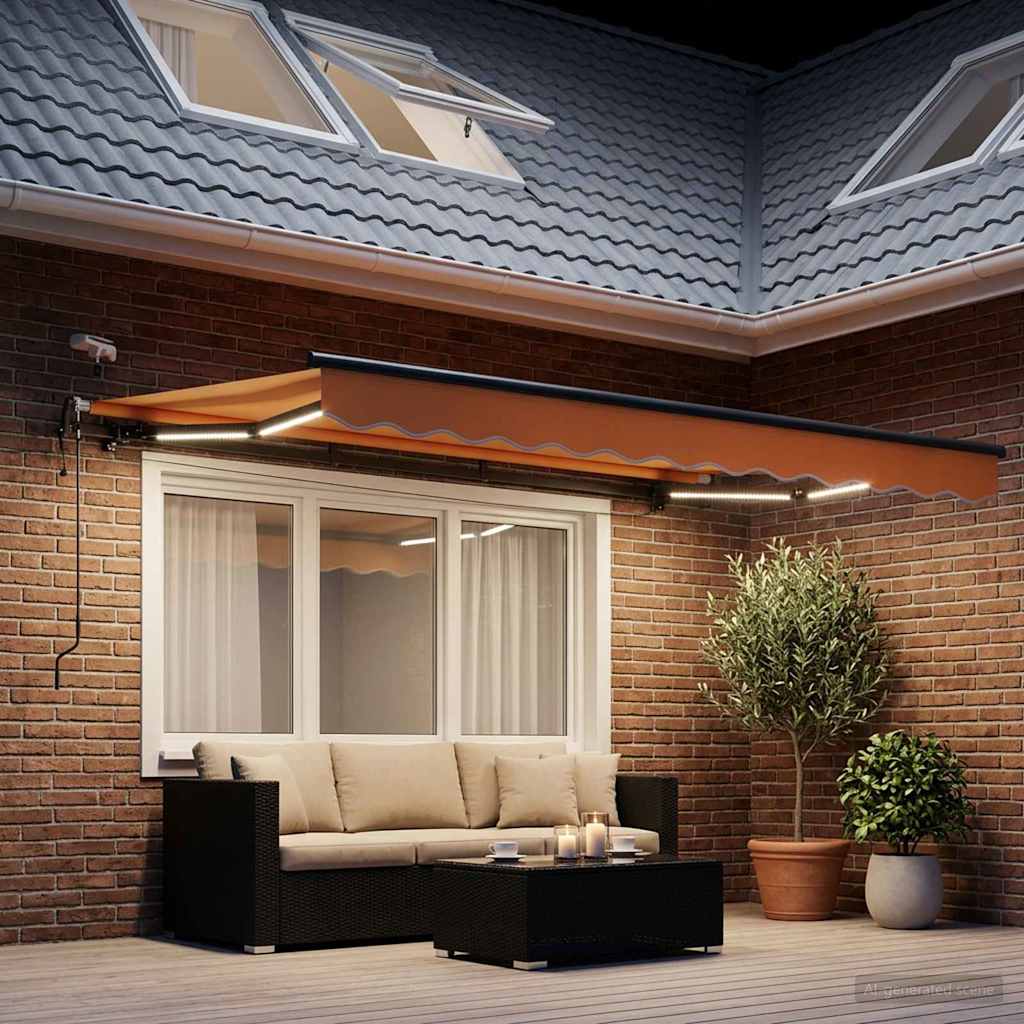 Tenda retrattile Sabbia 350 x 250 cm Poliestere | homemem39