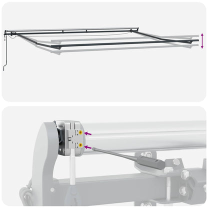 Tenda retrattile Sabbia 300 x 250 cm Poliestere | homemem39