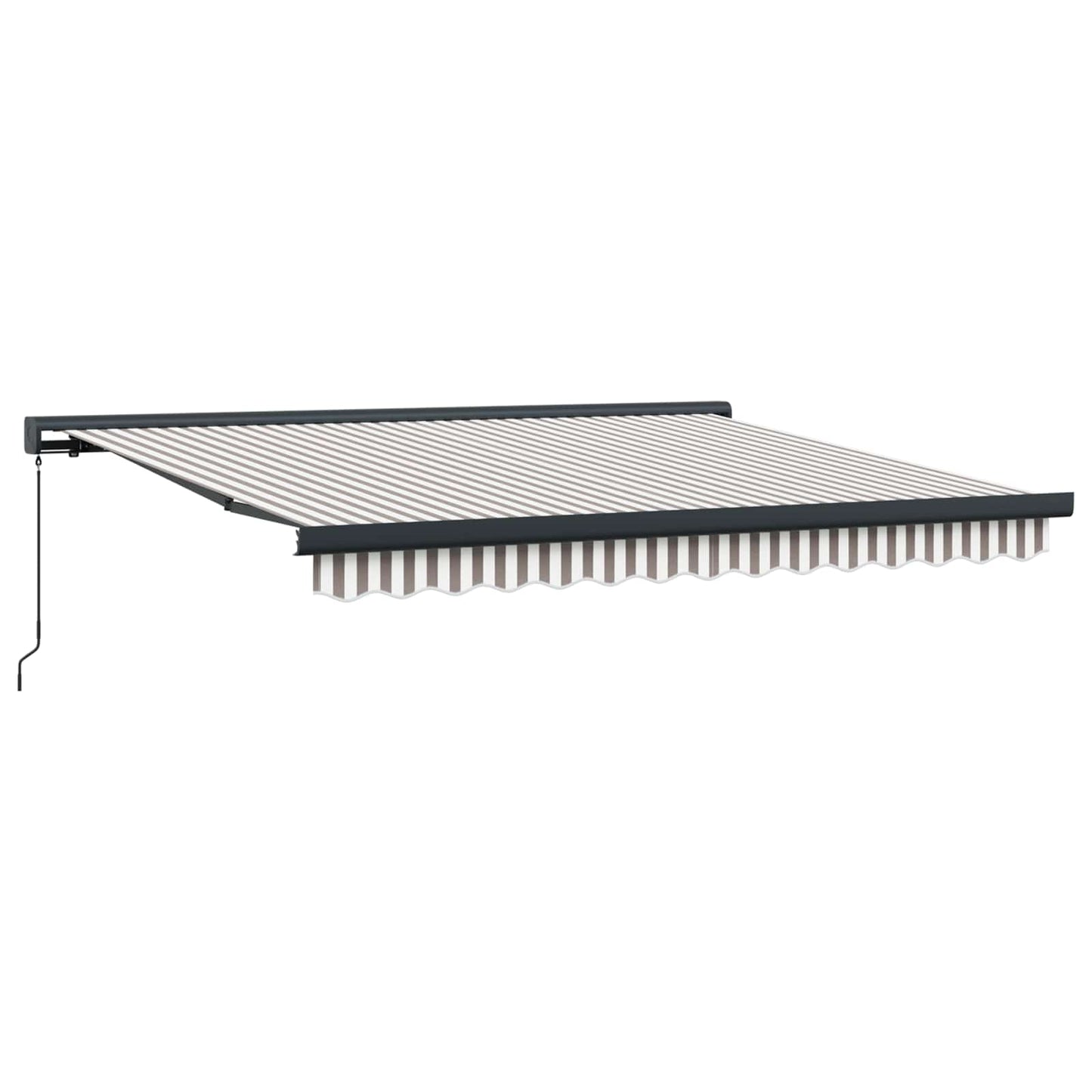 Tenda retrattile Grigio chiaro e bianco 300 x 250 cm | homemem39