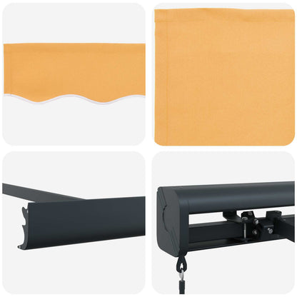 Tenda retrattile Sabbia 300 x 250 cm Tela e Alluminio | homemem39