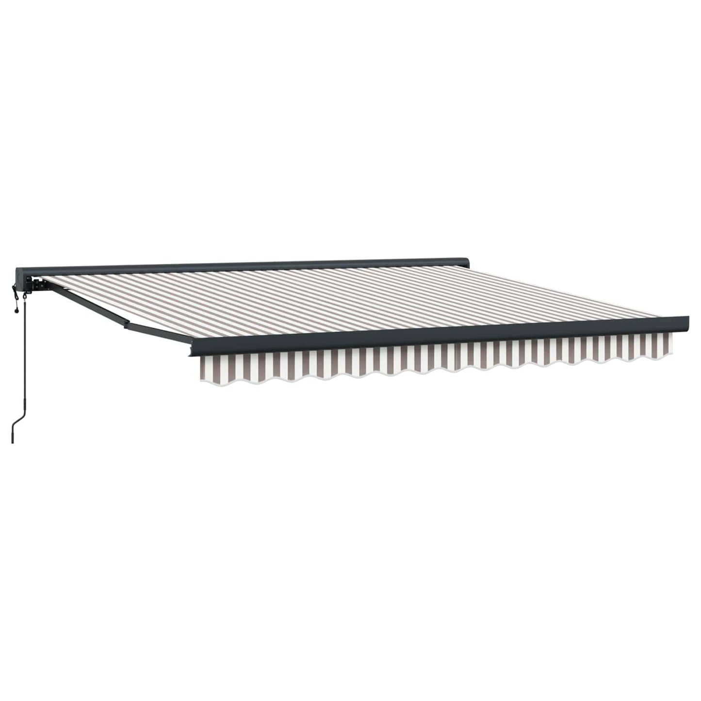 Tenda retrattile Grigio chiaro e bianco 300 x 250 cm | homemem39