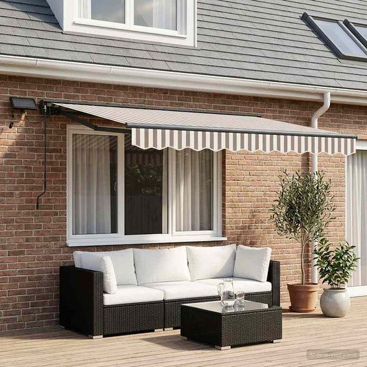 Cornice per Tenda Manuale con LED 3 x 2,5 m | homemem39