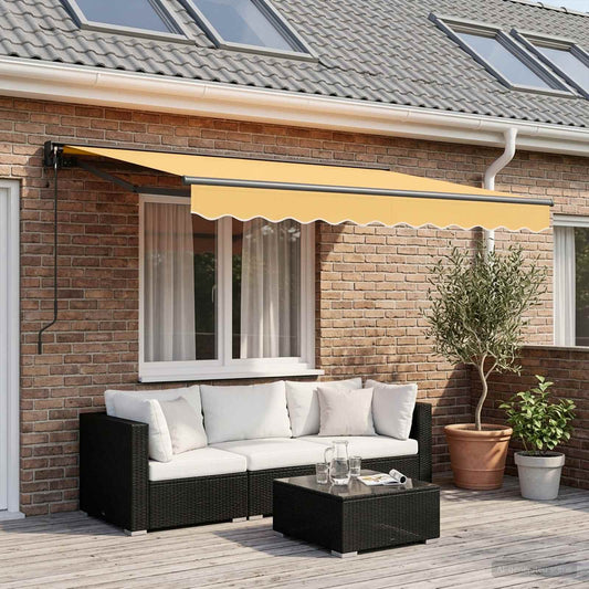 Tenda retrattile Sabbia 3 x 2,5 m Poliestere e Alluminio - homemem39