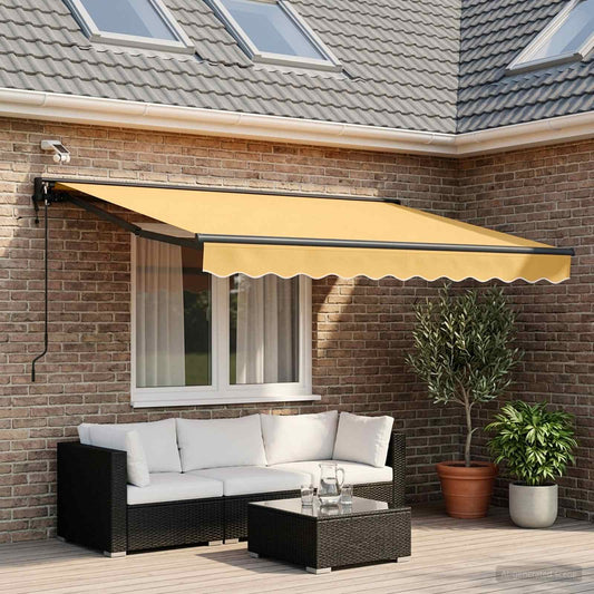 Tettuccio Elettrico Retrattile Sabbia 3 x 2,5 m - homemem39