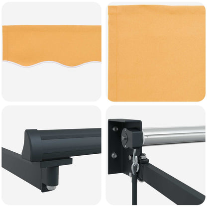 Tenda retrattile Sabbia 3,5 x 2,5 m 100% Poliestere e Alluminio | homemem39