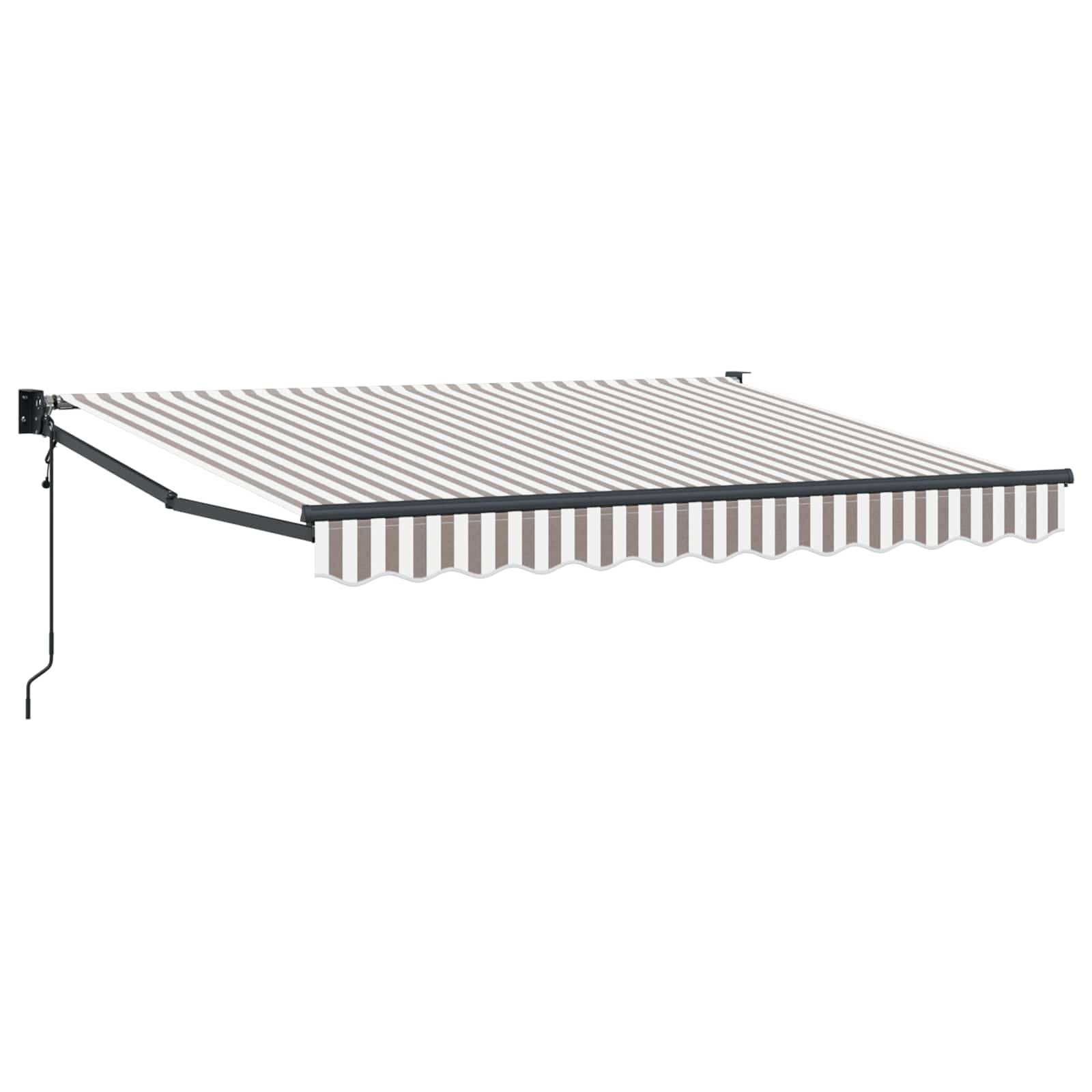 Tenda retrattile Grigio chiaro e bianco 3,5 x 2,5 m | homemem39