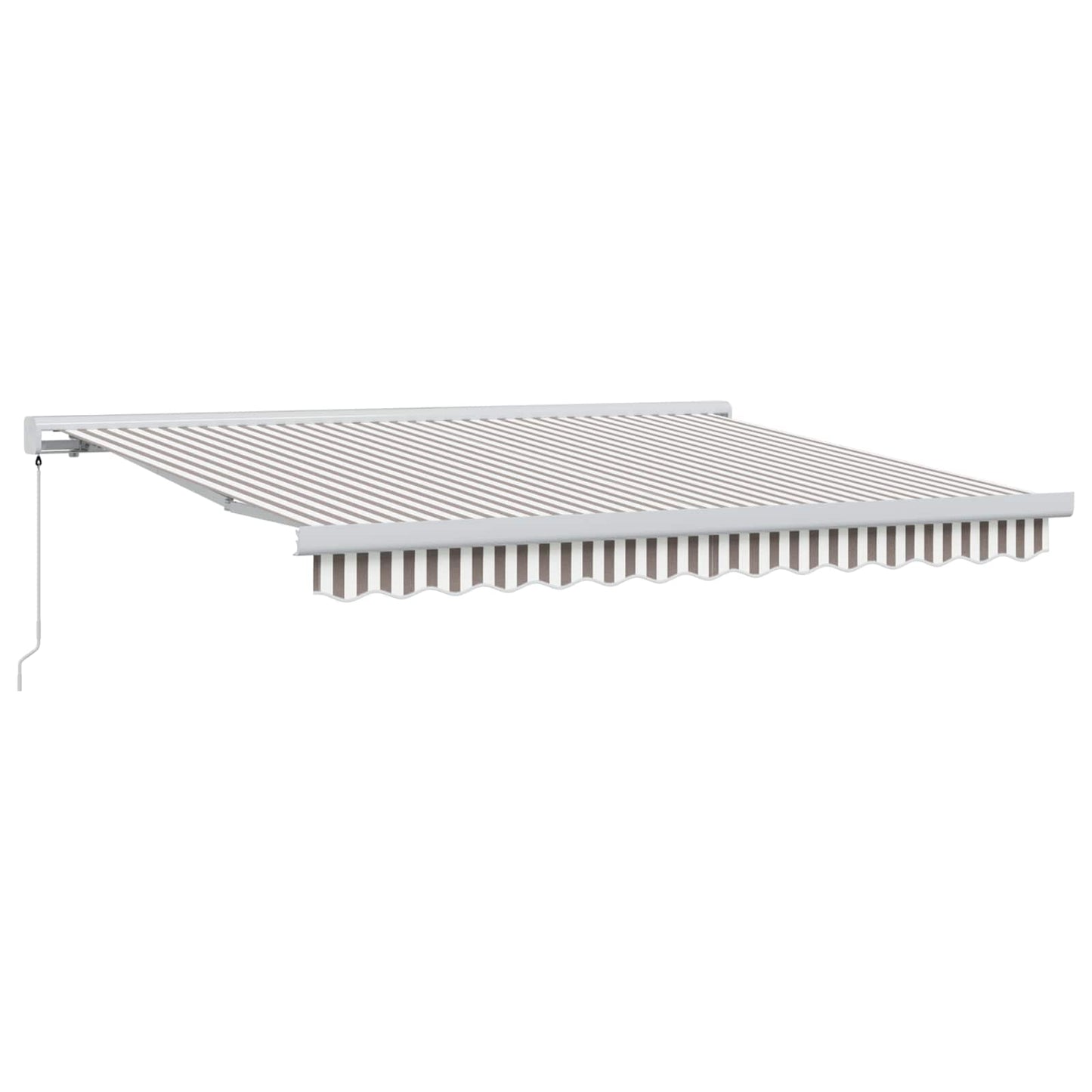 Tenda retrattile Grigio chiaro e bianco 350 x 250 cm | homemem39