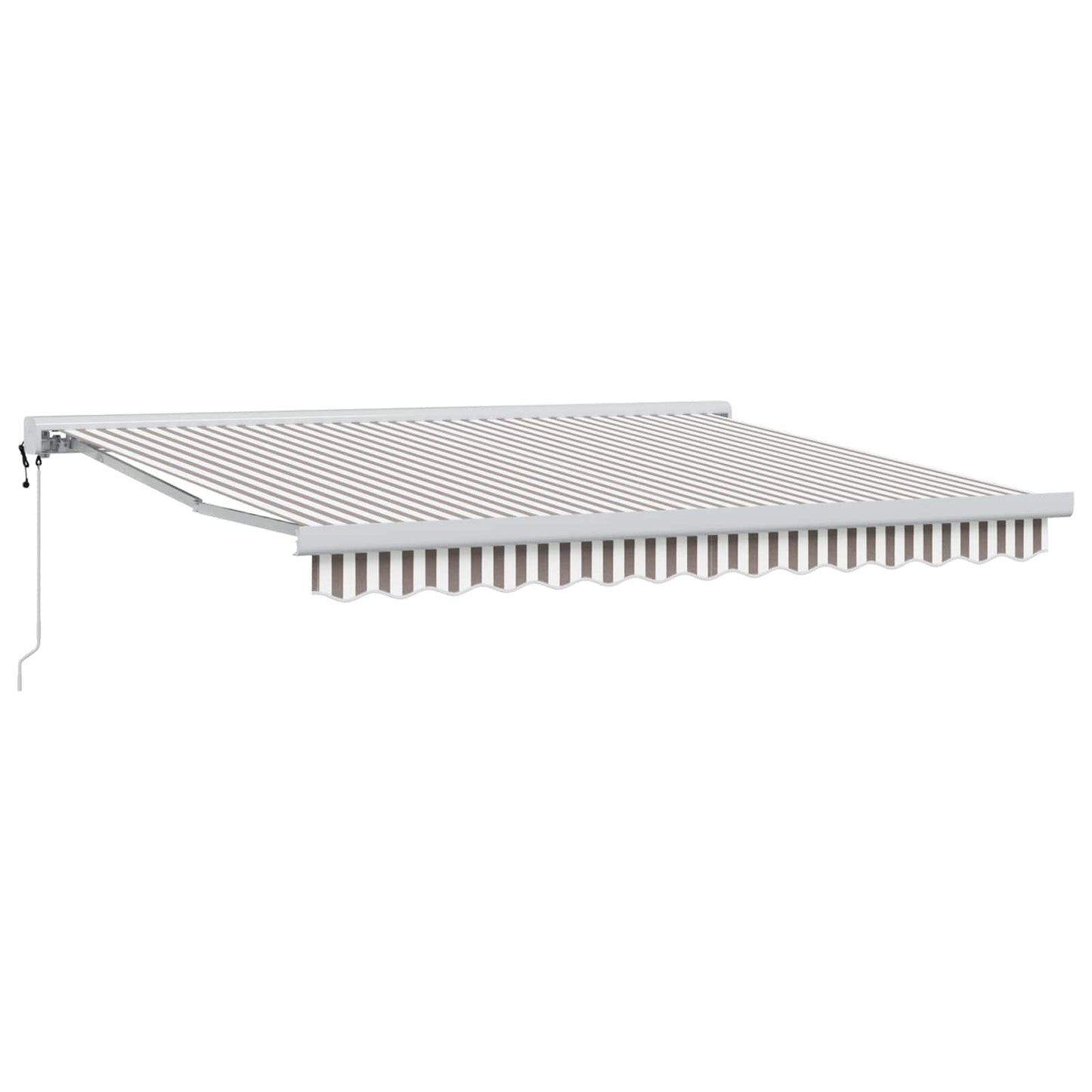 Tenda retrattile Grigio chiaro e bianco 350 x 250 cm | homemem39