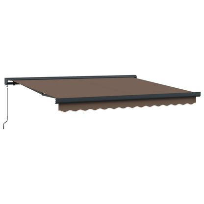 Tenda retrattile Tortora 350 x 250 cm Tela e Alluminio | homemem39