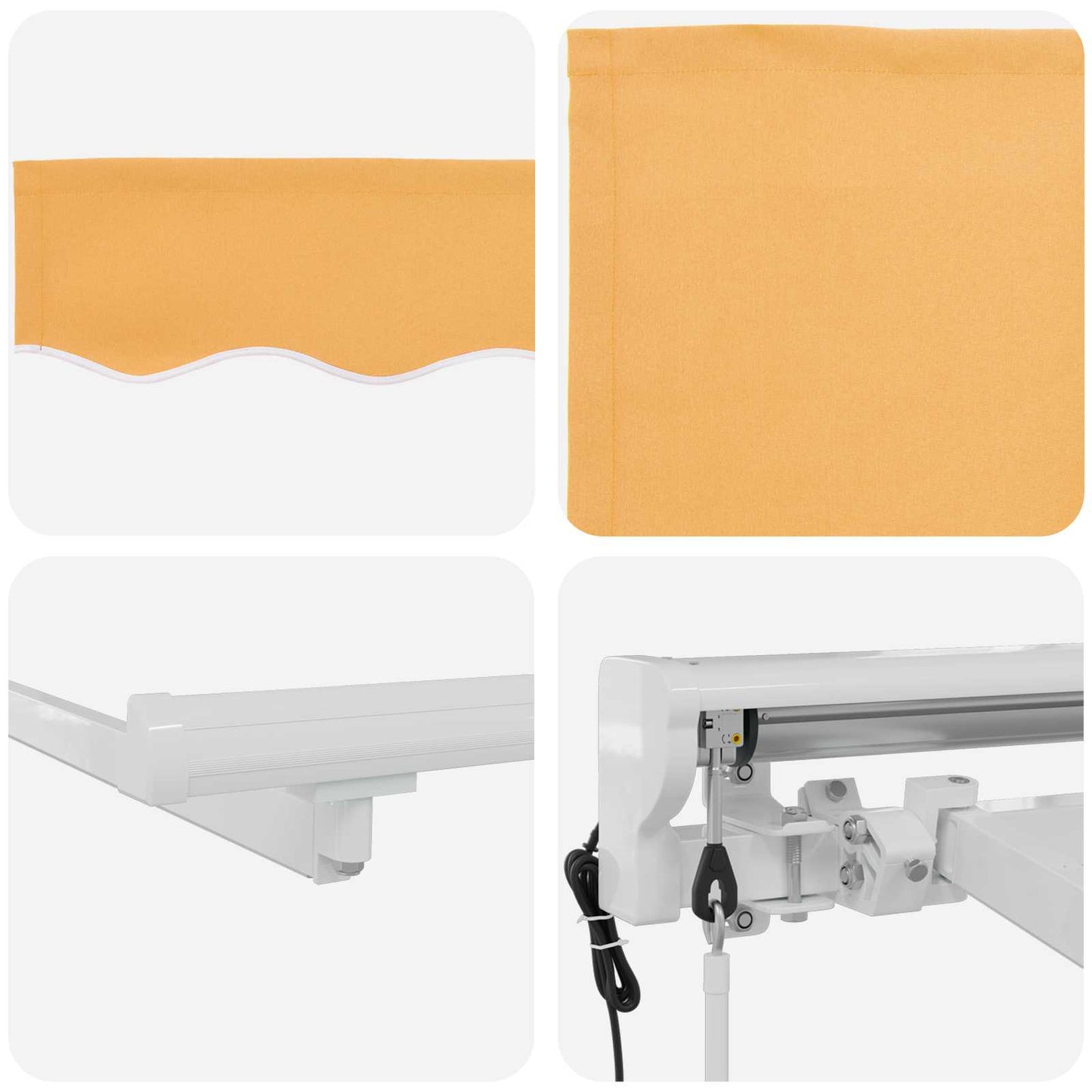 Tettuccio Elettrico Retrattile Sabbia 3,5 x 2,5 m | homemem39