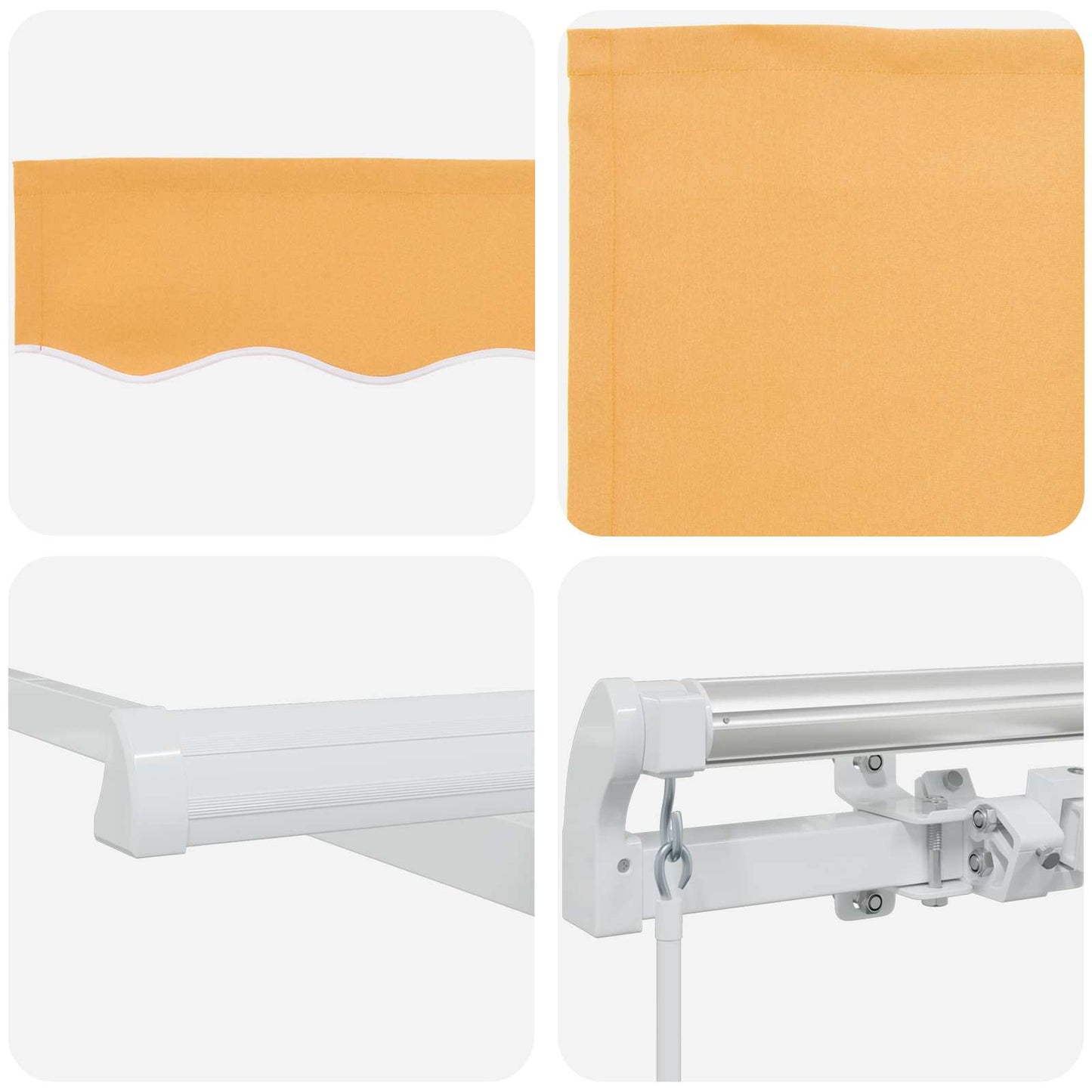 Tenda retrattile Sabbia 400 × 300 cm Tessuto e Alluminio | homemem39